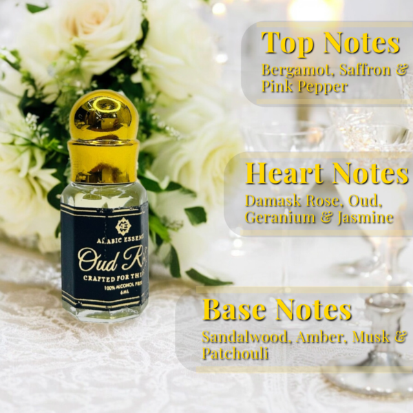 Oud Rose Perfume Oil – Unisex Fragrance